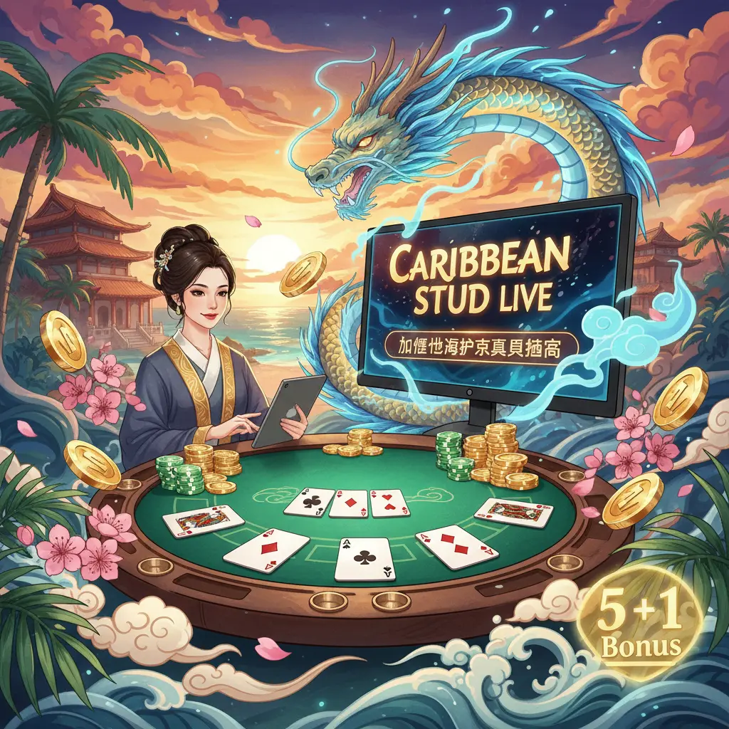 Caribbean stud live dealer games - Caribbean