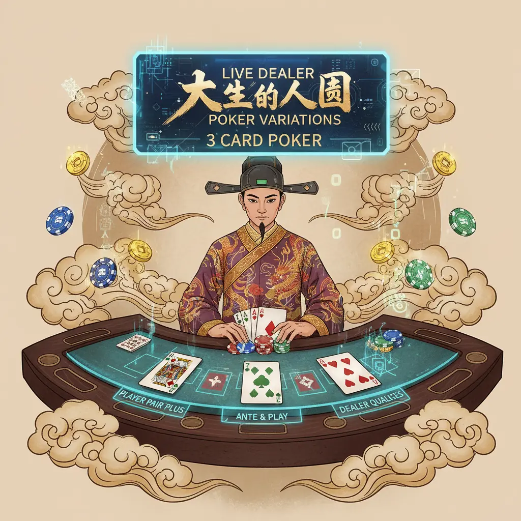 Live dealer poker variations - Poker