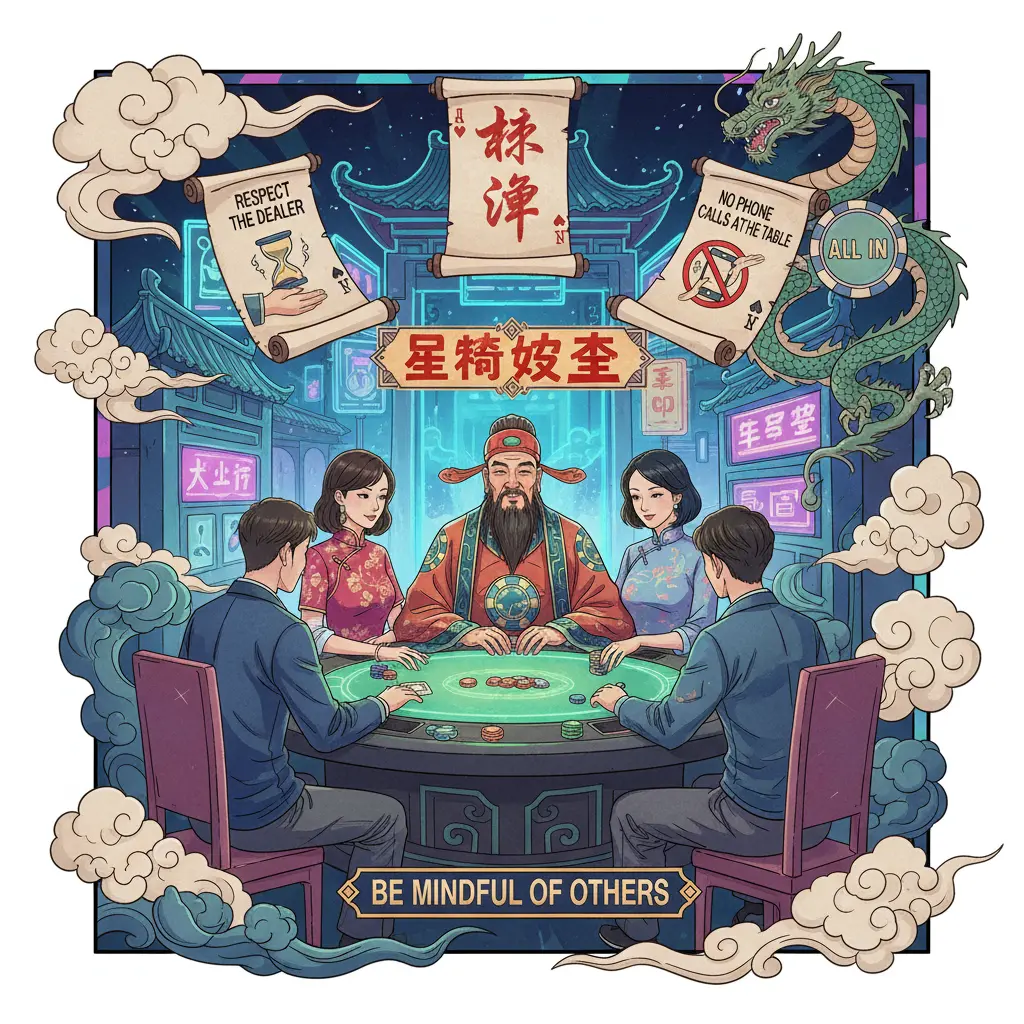 Live casino etiquette tips - poker