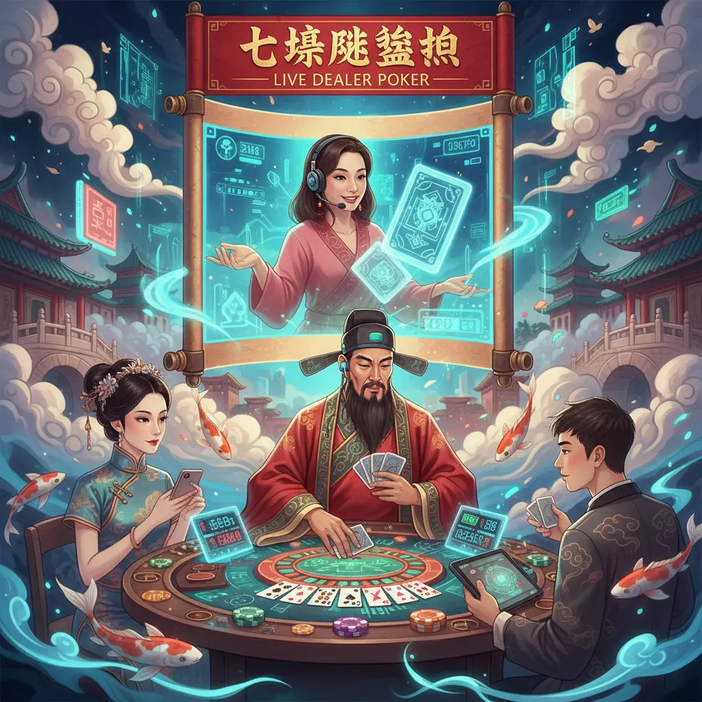 Live dealer poker variations - Seven