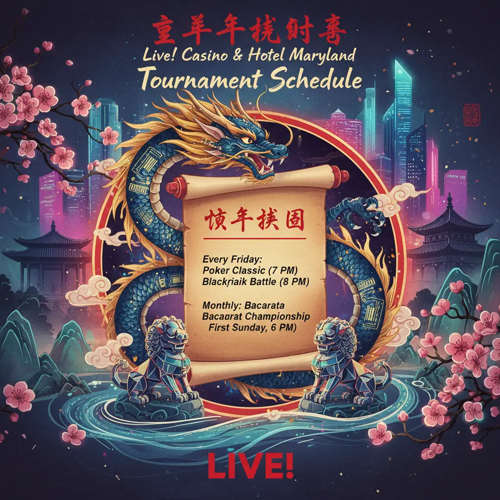 Live casino tournaments schedule - Maryland