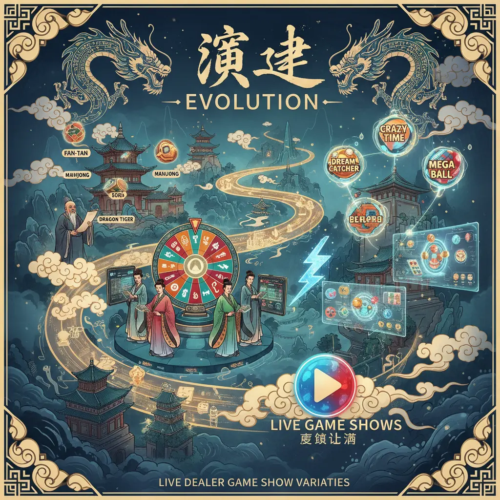 Live dealer game show varieties - Evolution